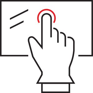 Sonim rugged performance standards glove friendly icon