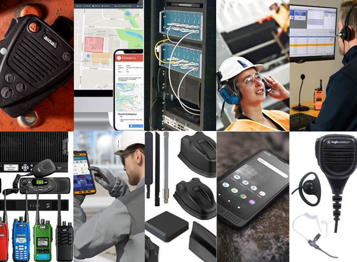 Montage of products in the Logic Wireless portfolio